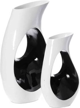 Uniquewise Modern floor vase, White Unique Trumpet Floor Vase, Home Interior Decoration, Modern Floor Vase, Tall Floor Vases