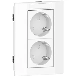GGK 4691 Steckdose 2-fach KSE/AR-2V-9010, Adapterrahmen, Installationssäule, weiß KSE/AR-2-V KSEAR2V