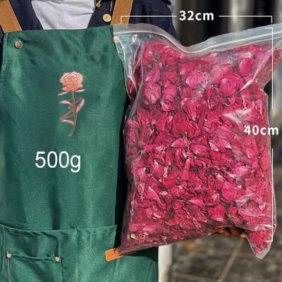 Uplifted Finds Premium Dried Rose Petals   500g Bulk Natural Spa Botanicals   Professional Aromatherapy & Luxury Event Decor 500g