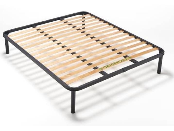 EVERGREENWEB Lattenrost 140x195 Höhe 35cm, Orthopädisches Extra Komfort Leisten Holz, Doppelbett mit 4 Abnehmbar Füße, Verstärkte Bettrahmen aus Stahl, Bettgestell geeignet für alle Betten & Matratzen