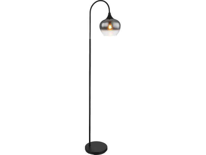 Lampadaire Salon Verre fumé Lampadaire Chambre Moderne Noir 15548S