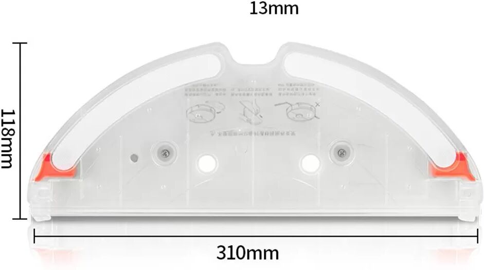 INF Wischmopp Halterung für Roborock Staubsauger – Kompatibel mit S5 Max, S6 Max, T7 Pro, T7 Orange