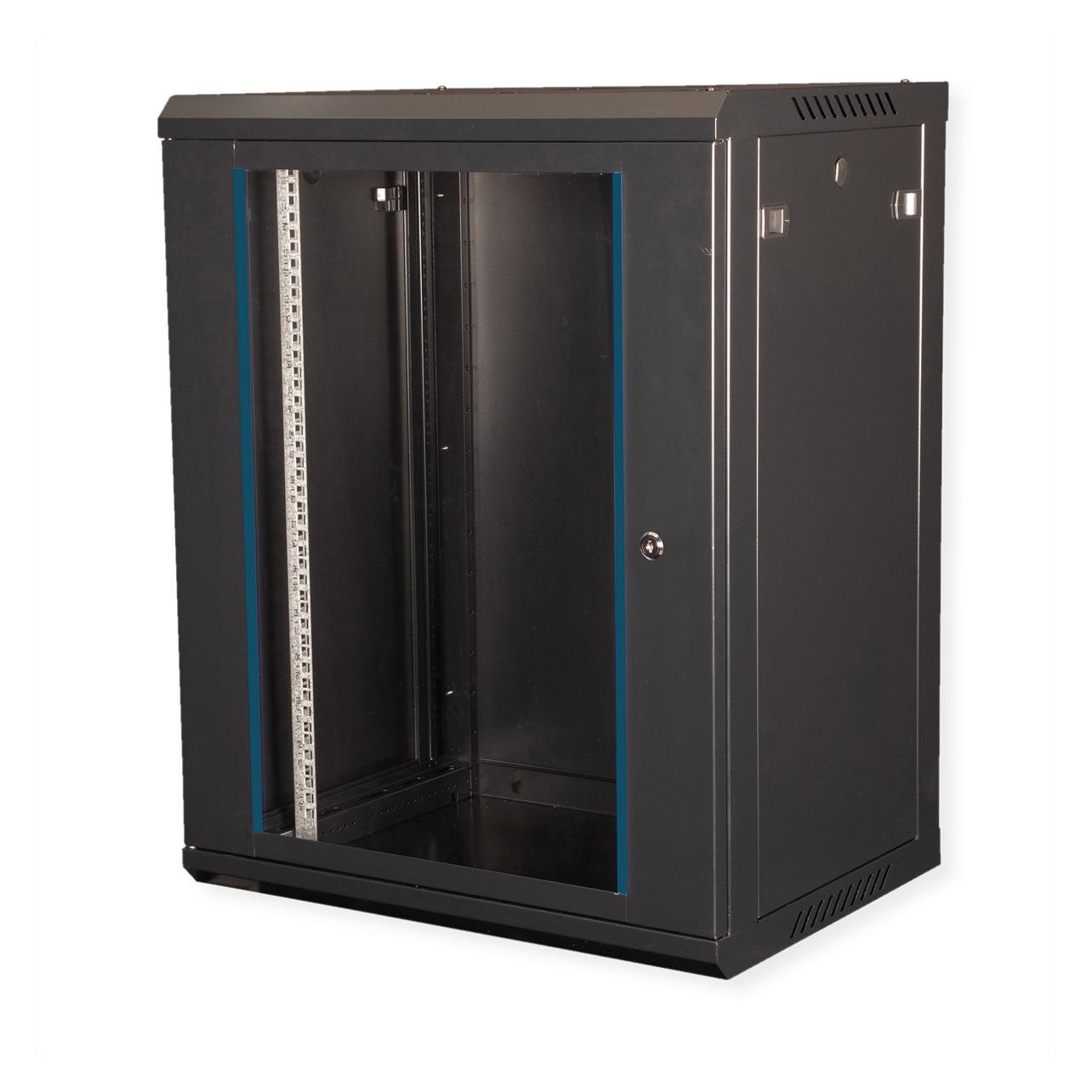 Value 19-Zoll Wandgehäuse 15HE 600x450mm schwarz, Bausatz (15 HE, 19 Zoll Rack) (26990826)