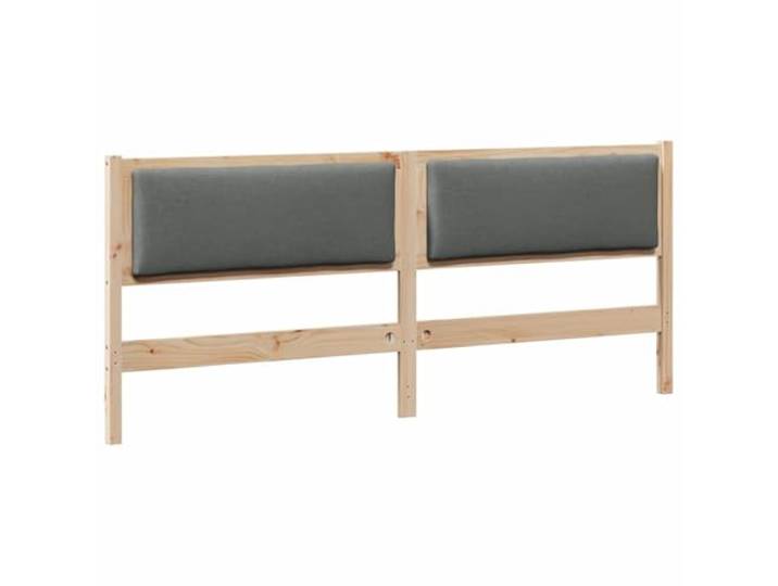 KTHLBRH Kopfteil braun Massivholz Kiefer 185 x 85,5 cm Glattes mattes Finish, atmungsaktives Design, graue Spanplattenrückseite, einfache Pflege, minimalistischer Stil