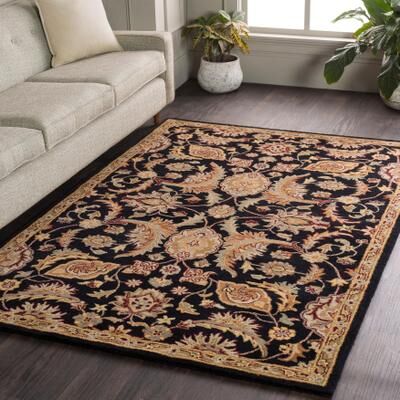Livabliss Hand-Tufted Alton Floral Wool Rug - 6' Round