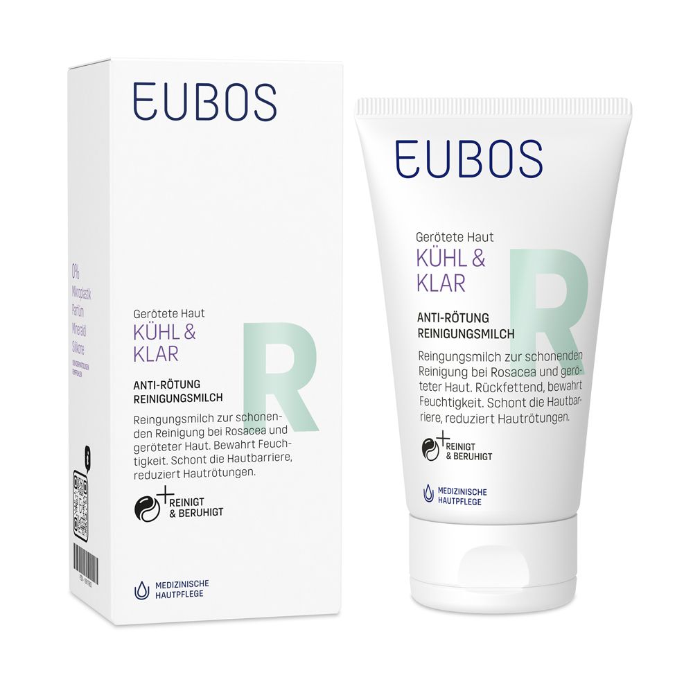 Eubos Kühl & Klar Anti-Rötung Reinigungsmilch 150 ml Milch