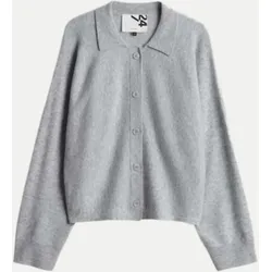 Strickcardigan Dulena aus reiner Wolle Grau 38