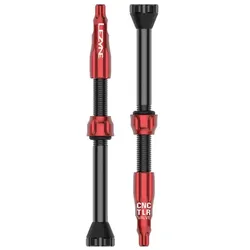 LEZYNE Tubeless Ventil CNC Pro TLR Paar | rot 60 mm