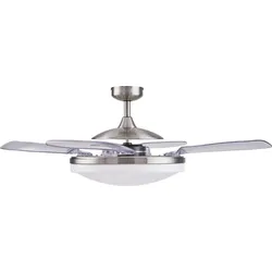 Fanaway Evo 2 Deckenventilator  (Ø x H) 122 cm x 42 cm  Gehäusefarbe (Details): Chrom (matt)