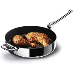 Joseph Joseph Space Steel Bratpfanne, Pfanne + Kochtopf, Silber