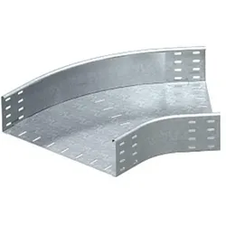 OBO 7068409 Bogen 45° horizontal, runde Bauform 110x400, St, FT