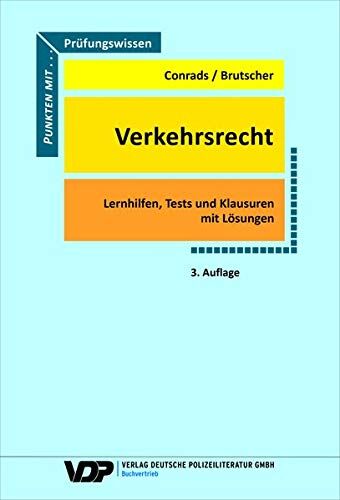 Karl-Peter Conrads - Prüfungswissen Verkehrsrecht: Lernhilfen, Tests und Klausuren mit Lösungen (VDP-Fachbuch) - Preis vom 09.10.2026 07:28:09 h
