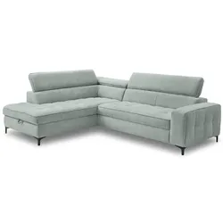 Ecksofa Nala Stoff Steingrau