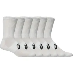 6er Pack ASICS Crew Socken 100 - brilliant white 39-42