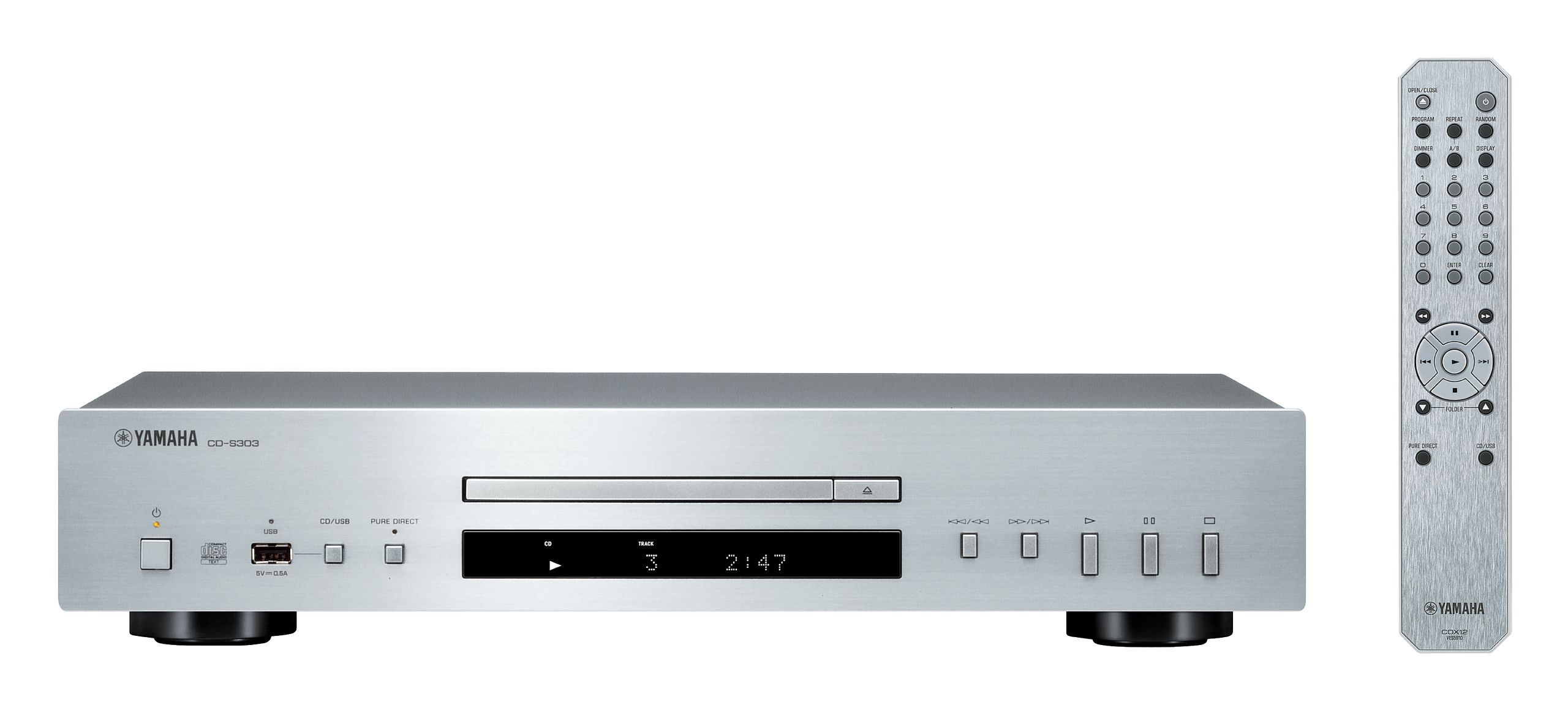 Yamaha CD-S303 CD Player (Silber) CDS303SI
