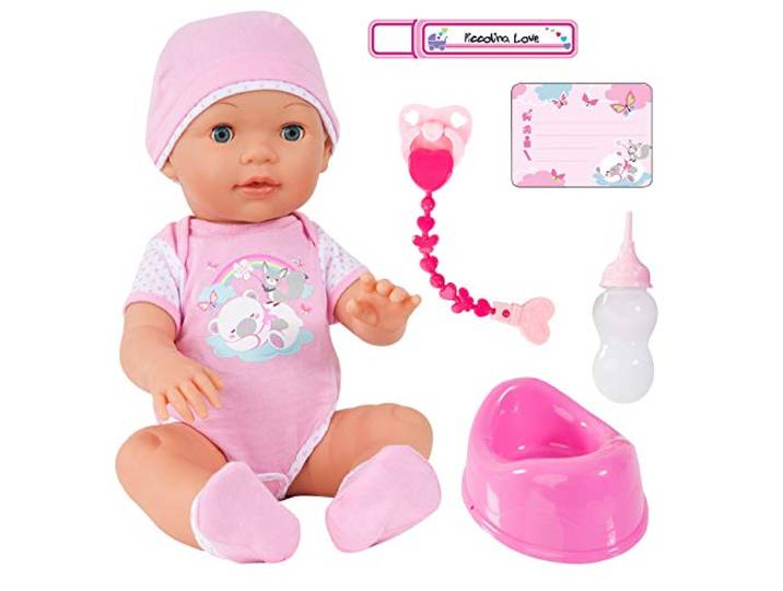 pop Piccolina Love , 42 cm, babypop met veel accessoires en functies