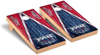 Skip's Garage Florida Atlantic FAU Owls Triangle Cornhole Board Set