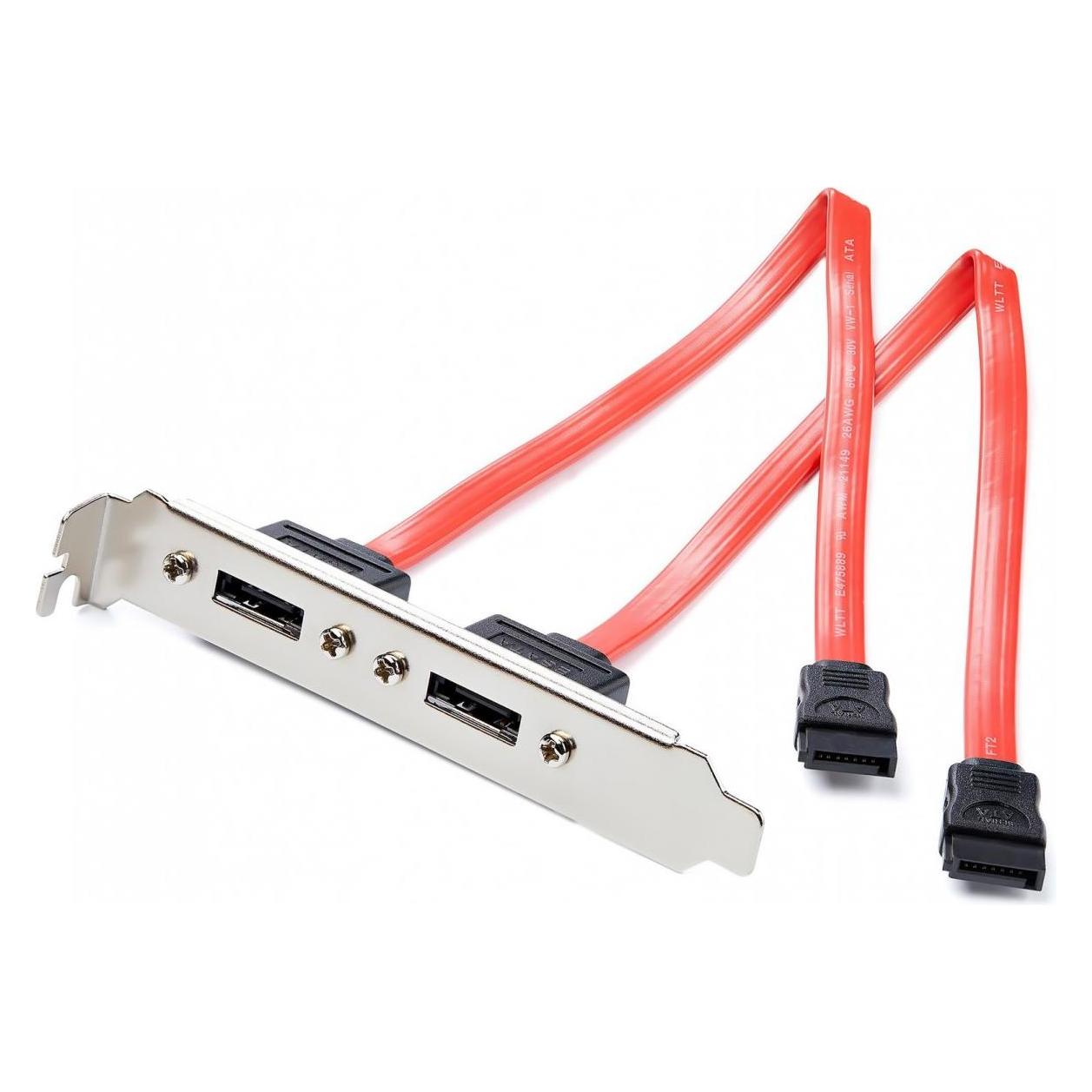 StarTech 2 Port Sata To Esata Bracket (30 cm, eSATA, SATA) (ESATAPLATE2)