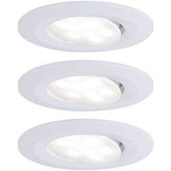 Paulmann Calla LED-Bad-Einbauleuchte 3er Set 18 W IP65 Weiß (matt) 99927