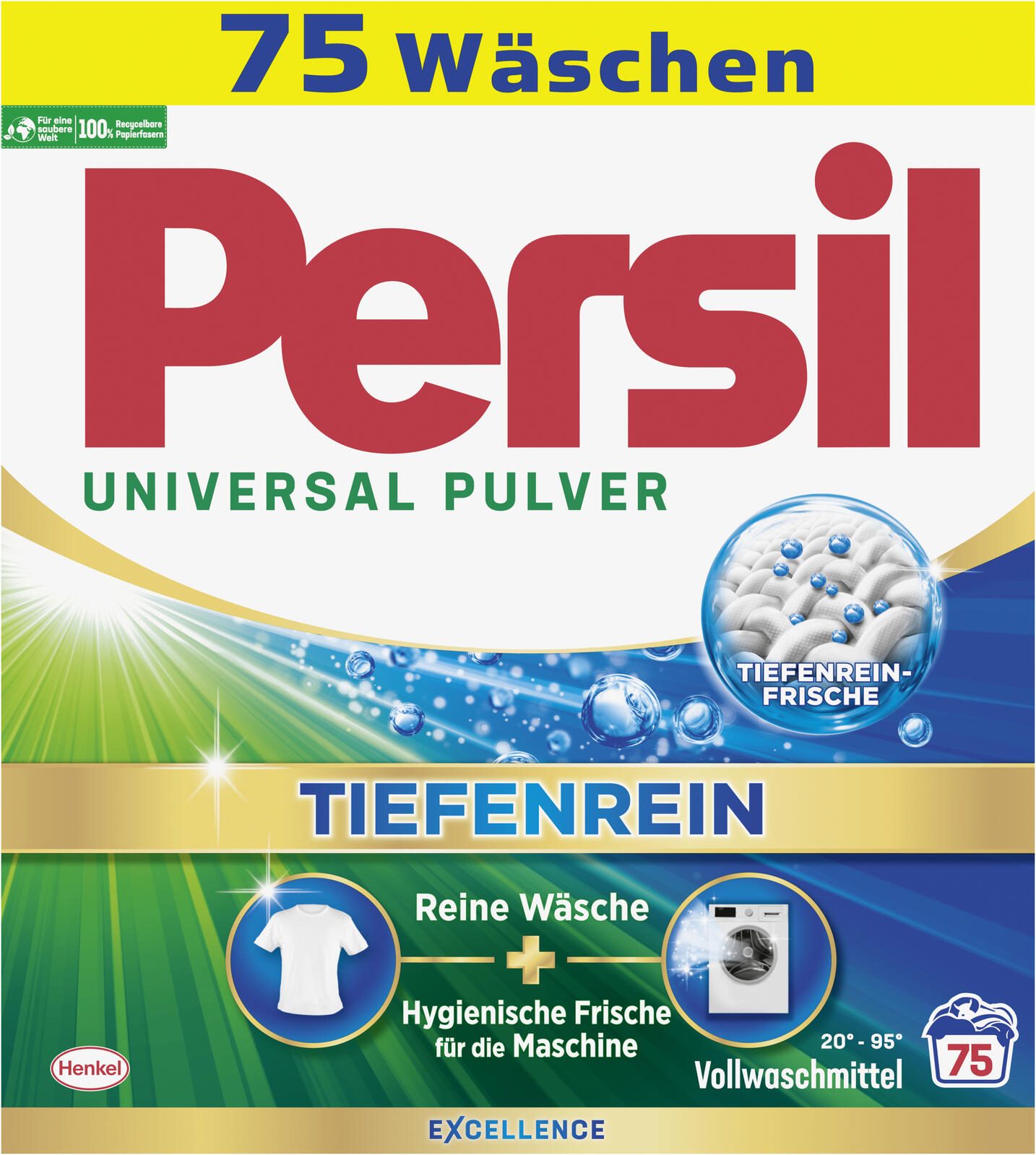 Persil UNIVERSAL PULVER TIEFENREIN Waschmittel frisch 4,5 kg PPU75