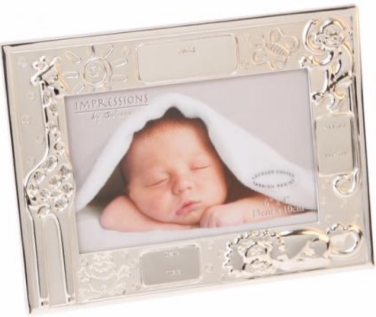 Celebrations Baby fotolijst voor geboortekaartje - Zilver