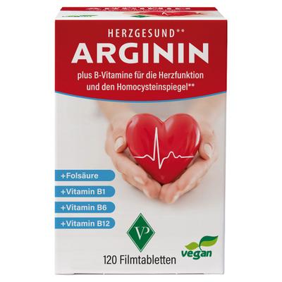 Arginin HERZGESUND+Vit.B1+B6+B12+Folsäure Filmtab. 120 St Filmtabletten
