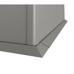 Biohort Mähkante für Gewächshaus Florentina B 201 x T 53 x H 213 cm (Gr. 2x0,5) quarzgrau-metallic