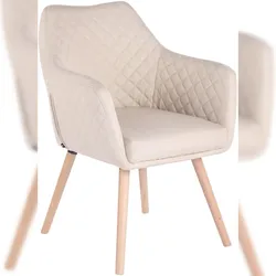 CLP Esszimmerstuhl Gent Stoff creme/natura