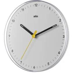 Braun, Wanduhr, BC 26 W weiss Quarzwanduhr (23 cm)