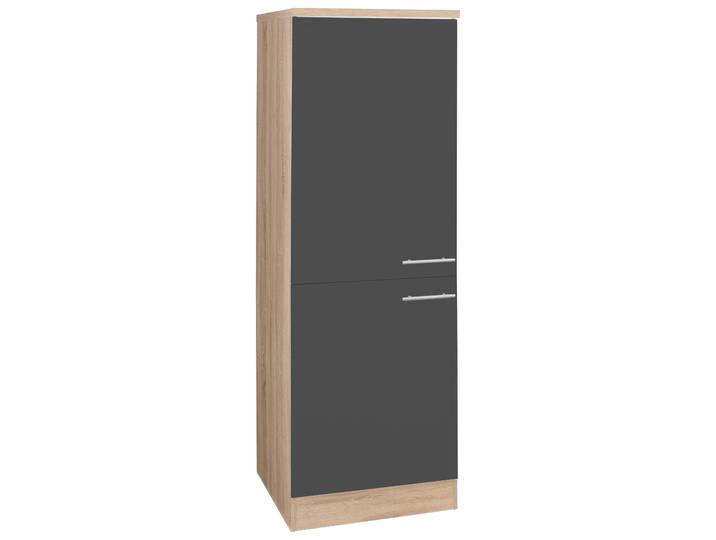 Kühlumbauschrank OPTIFIT Kalmar , grau (anthrazit), B:60cm H:175cm T:57cm, Schränke, Kühlumbauschrank