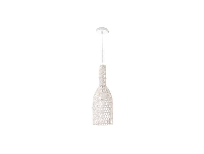 Suspension design en rotin blanc D19 cm PHILAE