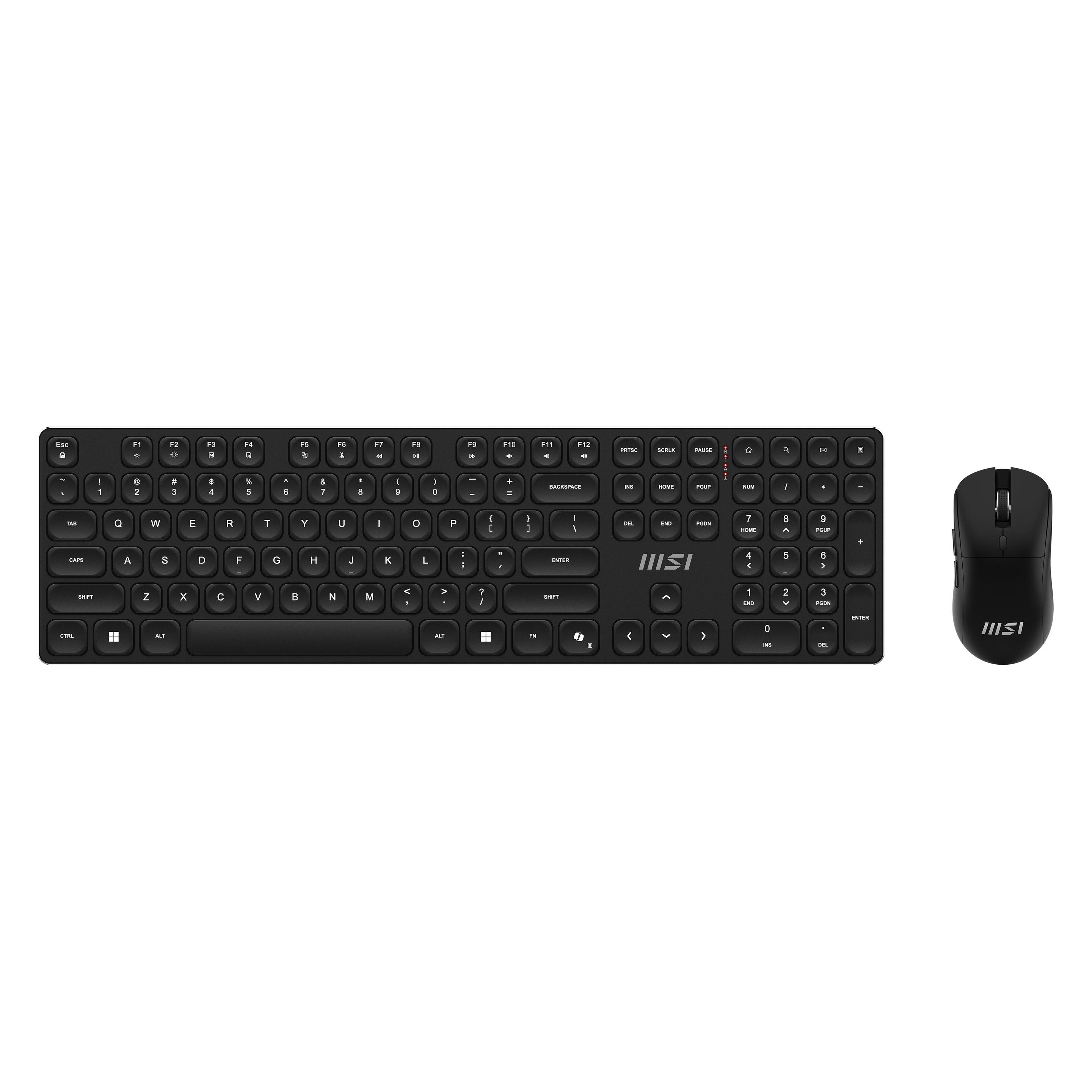 MSI Forge K210 Combo US-Tastatur + Maus (US, Kabellos) (FORGE K210 W COMBO US)