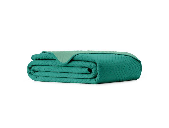 Couverture 240 x 260cm Vert/Vert Microfibre