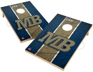 Skip's Garage Vintage Cal State Monterey Bay Otters Regulation 2x4 Cornhole Set