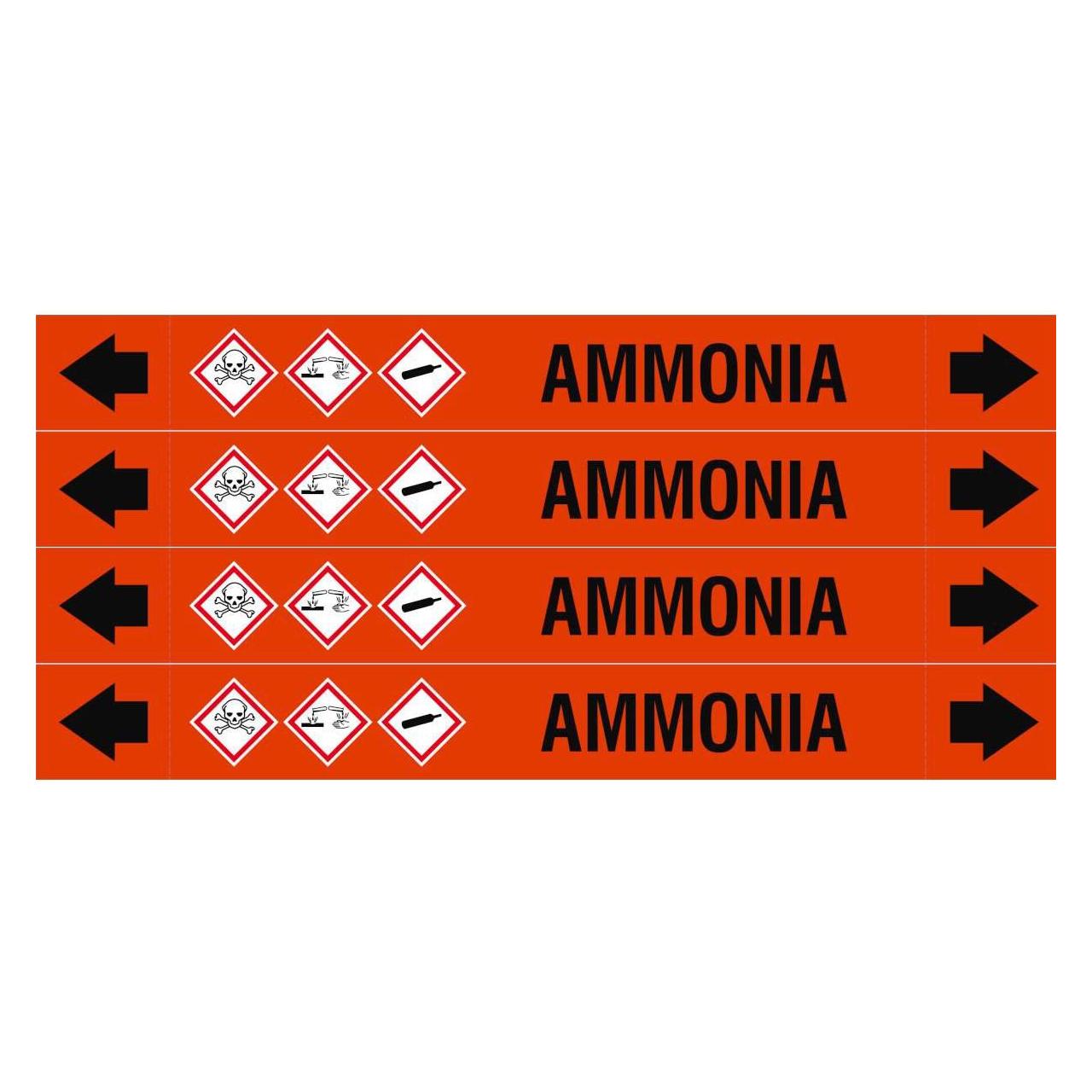 Brady ASME - Rohrmarkierer - Ammonia (ASMEPM-26X230MM-AMMONIA)