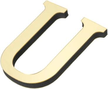 Uplift Picks Light Gold Acrylic Mirror Letters For Stylish Personalized Wall Decor Display u
