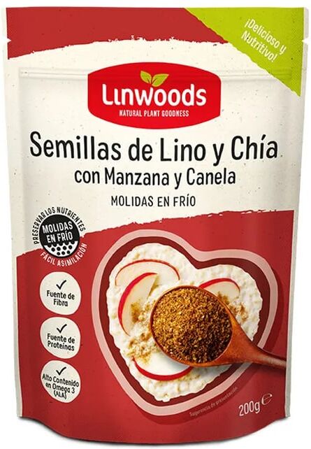 Linwoods Sementes De Linho E Chia Com Maçã E Canela 200g