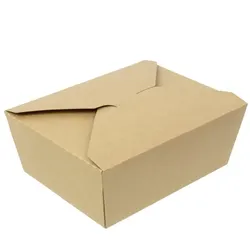 MONOUSO - SnackBox Amerikanische Kraft-Kraft 17x13,5x6,5cm 1.300ml (200 Stück)