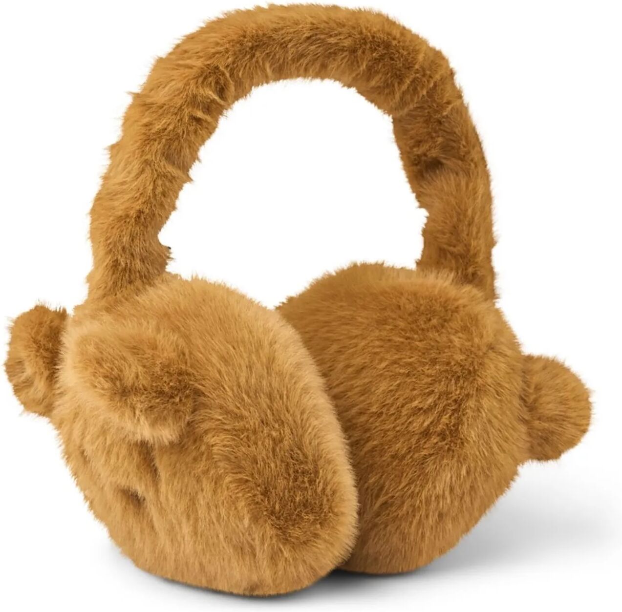 Liewood Cache-Oreilles Façon Fourrure Timothy Ours Fibres Recyclées Caramel taille unique