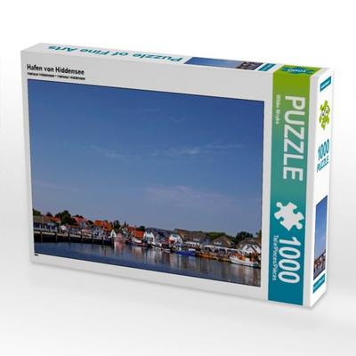 CALVENDO Puzzle Hafen von Hiddensee | 1000 Teile Lege-Größe 64x48cm Foto-Puzzle für glückliche Stunden