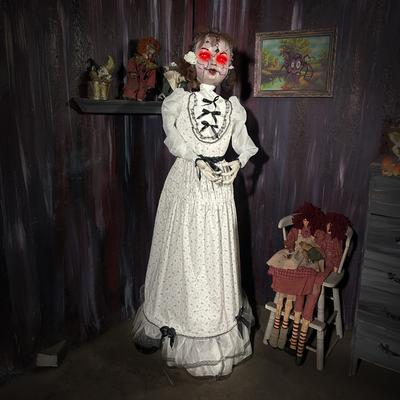 Haunted Hill Farm 5.6-Ft. Walking Girl Animatronic