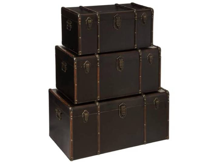 Atmosphera - Set de 3 Malles de Rangement Rétro Vintage