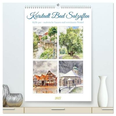 Kurstadt Bad Salzuflen (hochwertiger Premium Wandkalender 2027 DIN A2 hoch), Kunstdruck in Hochglanz