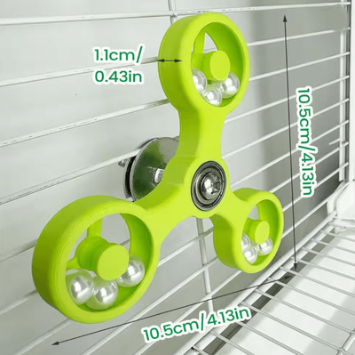 Inspire Essentials Interactive Rotating Parrot Toy For Bird Cage Mental Stimulation c