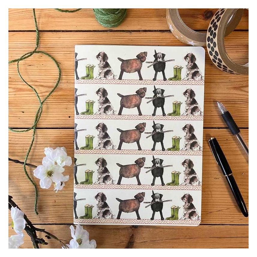 Teka Notizbuch B5/40K Linie SNL11 Country Dogs (B5, Liniert, Weicher Einband) (54620373)