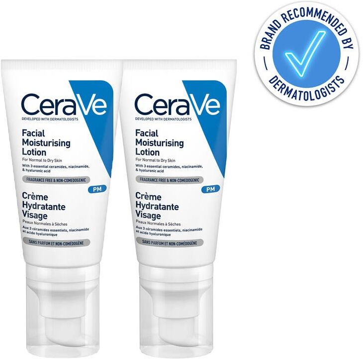 CeraVe PM Facial Moisturising Lotion 52ml Double