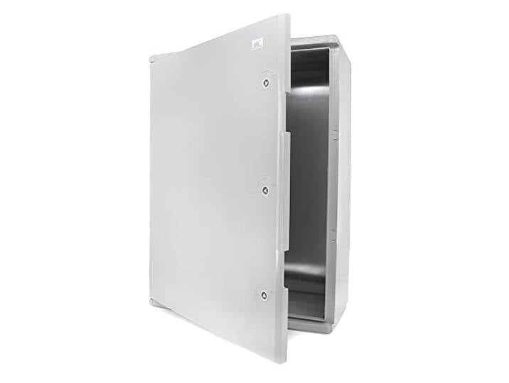 ELS Elektrotechnika Schaltschrank Industriegehäuse IP65 verzinkter Montageplatte Verriegelung Tür mit umlaufender Dichtung Wandgehäuse Gehäuse Leergehäuse ABS Kunststoff leer Schrank 600x800x260