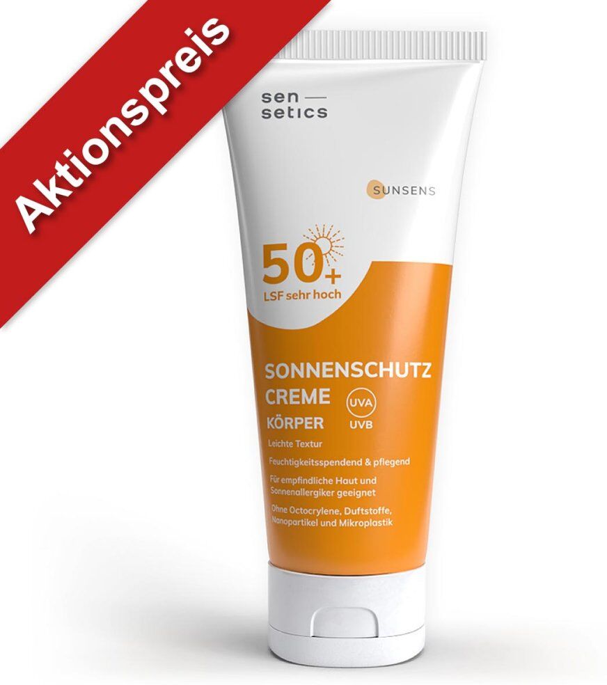 sensetics sunsens Sonnenschutz Creme Körper