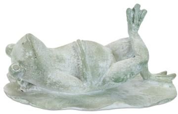 Laying Frog Figurine Set of 4 by Melrose in Green (Size ONE SIZE)