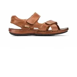 Pikolinos für Herren. 06J-5818 Ledersandalen Tarifa braun (41), Klettverschluss, Lässig